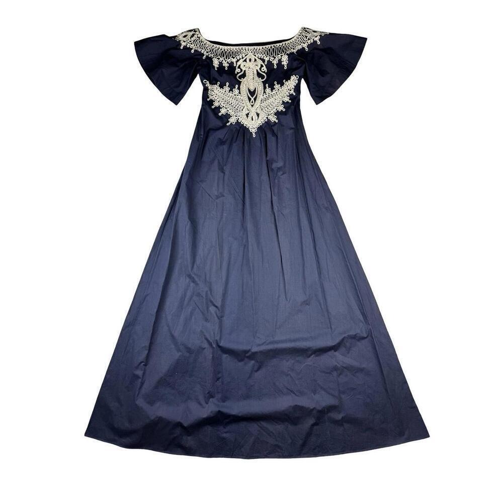Dsquared2 Runway 2012 Anchor Rope Maxi Dress Navy Size IT 40 | US 6